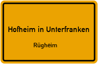 Weidesweg in Hofheim in UnterfrankenRügheim