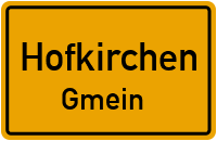 Straßen in Hofkirchen Gmein