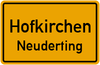 Straßen in Hofkirchen Neuderting