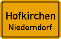 Straßen in Hofkirchen Niederndorf