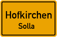 Straßenverzeichnis Hofkirchen Solla