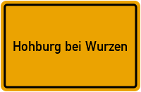 Ortsschild Hohburg bei Wurzen