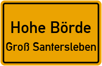 Grüne Straße in Hohe BördeGroß Santersleben