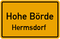 Gersdorfer Straße in 39326 Hohe Börde (Hermsdorf)