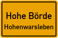 Haldensleber Straße in 39326 Hohe Börde (Hohenwarsleben)