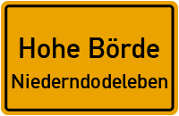 Wartbergstraße in 39167 Hohe Börde (Niederndodeleben)