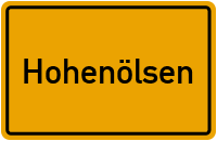 City Sign Hohenölsen