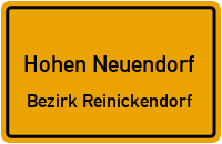 Berliner Straße in Hohen NeuendorfBezirk Reinickendorf