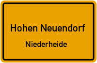 Goethestraße in Hohen NeuendorfNiederheide