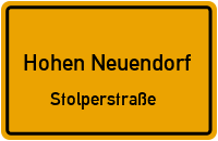 Schönfließer Straße in Hohen NeuendorfStolperstraße