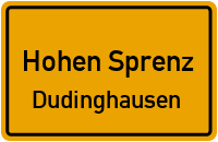 Schlossweg in Hohen SprenzDudinghausen