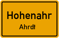 Kohlkautstraße in HohenahrAhrdt