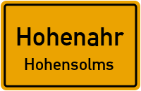 Hintergasse in HohenahrHohensolms