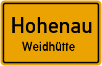 Straßenverzeichnis Hohenau Weidhütte