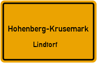 Hauptstraße in Hohenberg-KrusemarkLindtorf