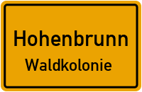 Friedrich-Hofmann-Straße in HohenbrunnWaldkolonie