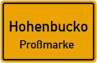 Hohenbuckoer Straße in HohenbuckoProßmarke