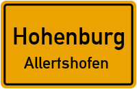 Straßen in Hohenburg Allertshofen