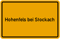 City Sign Hohenfels bei Stockach