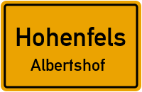 Straßen in Hohenfels Albertshof