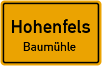 Straßen in Hohenfels Baumühle