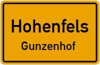 Straßen in Hohenfels Gunzenhof
