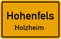 Straßen in Hohenfels Holzheim