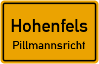 Straßen in Hohenfels Pillmannsricht