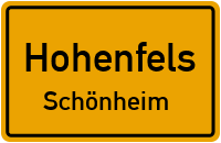 Straßen in Hohenfels Schönheim