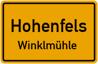 Straßen in Hohenfels Winklmühle