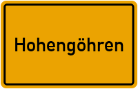 City Sign Hohengöhren