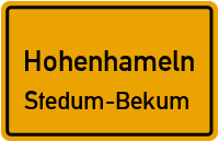 Feldstraße in HohenhamelnStedum-Bekum