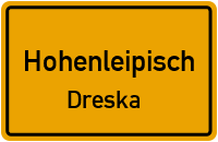 Hauptstraße in HohenleipischDreska