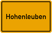 City Sign Hohenleuben