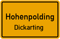 Straßen in Hohenpolding Dickarting
