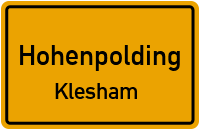 Straßenverzeichnis Hohenpolding Klesham