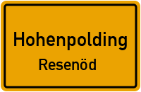 Straßen in Hohenpolding Resenöd