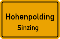 Straßenverzeichnis Hohenpolding Sinzing