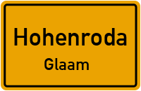 Straßenverzeichnis Hohenroda Glaam