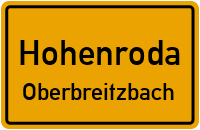 Glaamer Straße in HohenrodaOberbreitzbach