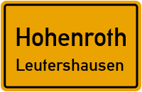 Marktpfadweg in HohenrothLeutershausen