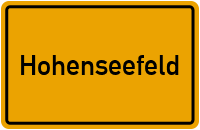 City Sign Hohenseefeld
