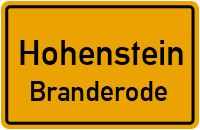 Neue Straße in HohensteinBranderode