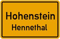 Schulgasse in HohensteinHennethal