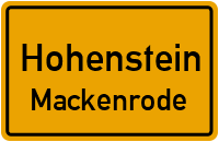 Feldstraße in HohensteinMackenrode