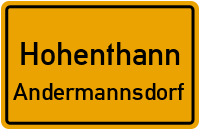 Dorfstraße in HohenthannAndermannsdorf