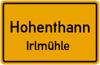 Irlmühle in 84098 Hohenthann (Irlmühle)