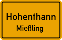 Mießling in HohenthannMießling