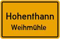 Weihmühle in 84098 Hohenthann (Weihmühle)