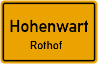 Straßen in Hohenwart Rothof